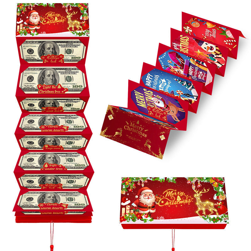 🎅Christmas Gift Idea🎄Christmas Cash Envelope with Money Clip✨Make Every Gift Unforgettable