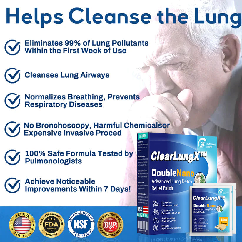 😽✨𝐎𝐟𝐟𝐢𝐜𝐢𝐚𝐥 𝐒𝐭𝐨𝐫𝐞:ClearLungX™ 𝐃𝐨𝐮𝐛𝐥𝐞𝐍𝐚𝐧𝐨 𝐀𝐝𝐯𝐚𝐧𝐜𝐞𝐝 𝐋𝐮𝐧𝐠 𝐃𝐞𝐭𝐨𝐱 𝐑𝐞𝐥𝐢𝐞𝐟 𝐏𝐚𝐭𝐜𝐡💝𝐅𝐃𝐀  𝐀𝐩𝐩𝐫𝐨𝐯𝐞𝐝
